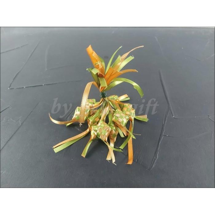 

Hiasan Idul Fitri - Ketupat Hijau Coklat, Lebar 0.6Cm; 1Pack 12Pcs 002