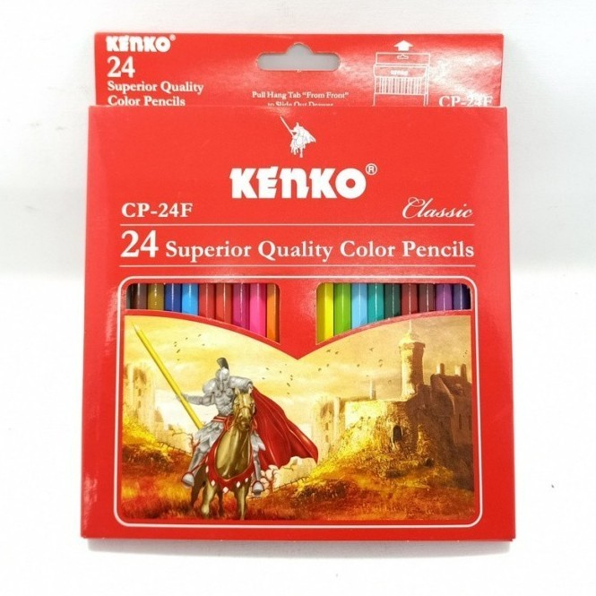 

Bergaransi Pensil Warna Kenko 24 Warna Kode Cp-24F Panjang / Set Limited