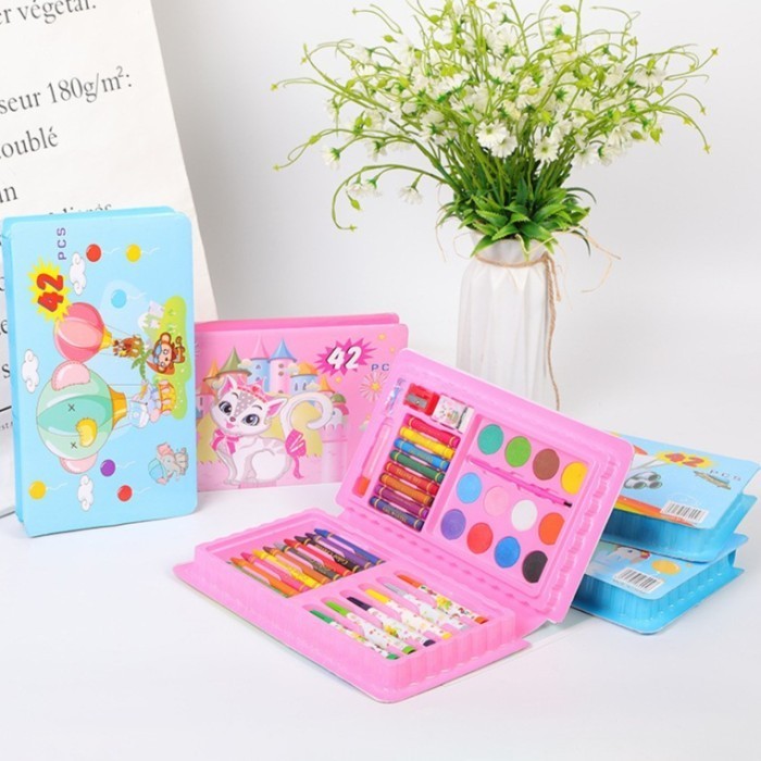 

Lucu Crayon Set Isi 42Pcs / Alat Melukis / Alat Menggambar Anak /Atk Pensil Hot Sale