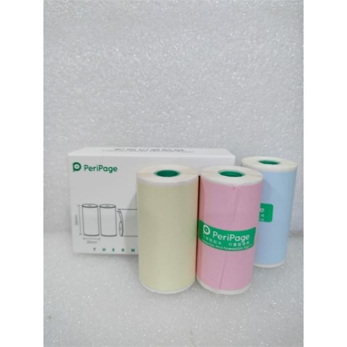

PROMO KERTAS STIKER PERIPAGE COLORFUL STICKY THERMAL PAPER MINI PRINTER