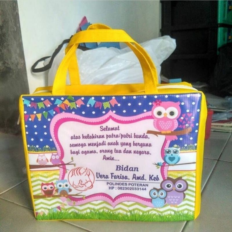 

TAS SOUVENIR BIDAN+RESLETING / TAS PARTUS CUSTOM UK 30x25x10 CM