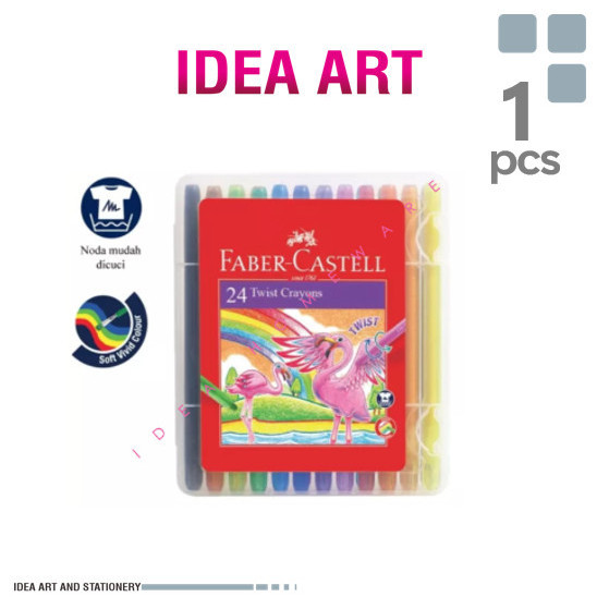 

Buruan Twist Crayon Faber Castell 24 - Crayon Model Pen Putar 520624 Murah