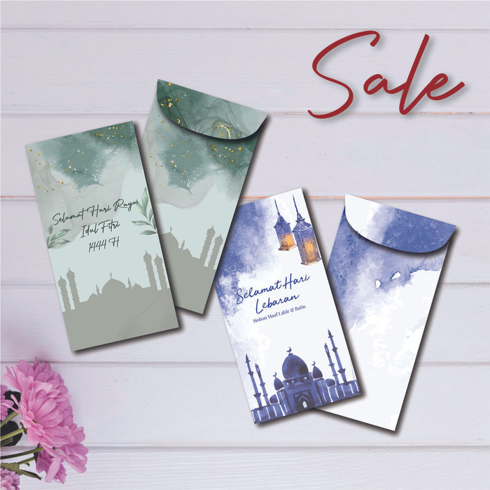 

:::::::] 6 pcs Amplop Lebaran Panjang / Angpau Idul Fitri / Amplop THR Lebaran