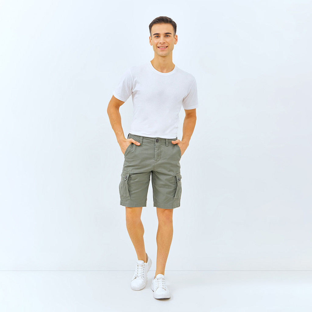 PREMIUM DRILL JOY SHADE Celana Cargo Pendek Pria - BIG SIZE Cotton Stretch Pants Aeropostale