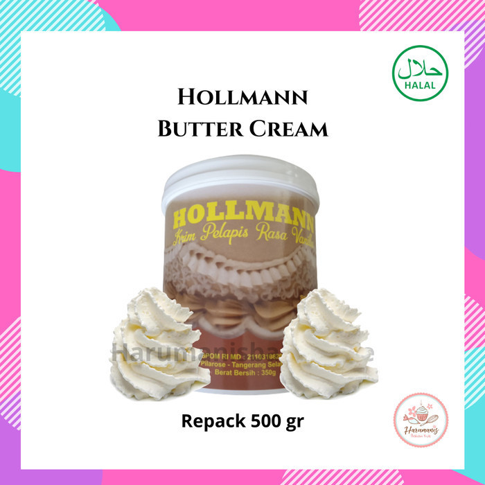 

@#@#@#] Hollmann Hollman Butter Cream Buttercream Vanilla Siap Pakai 500gr