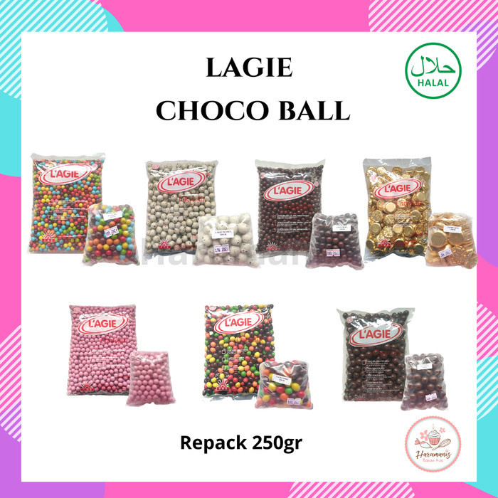 

Kualitas terbaik] Lagie Chocolate Ball Golden City Choco Ball Topping Repack 250gr