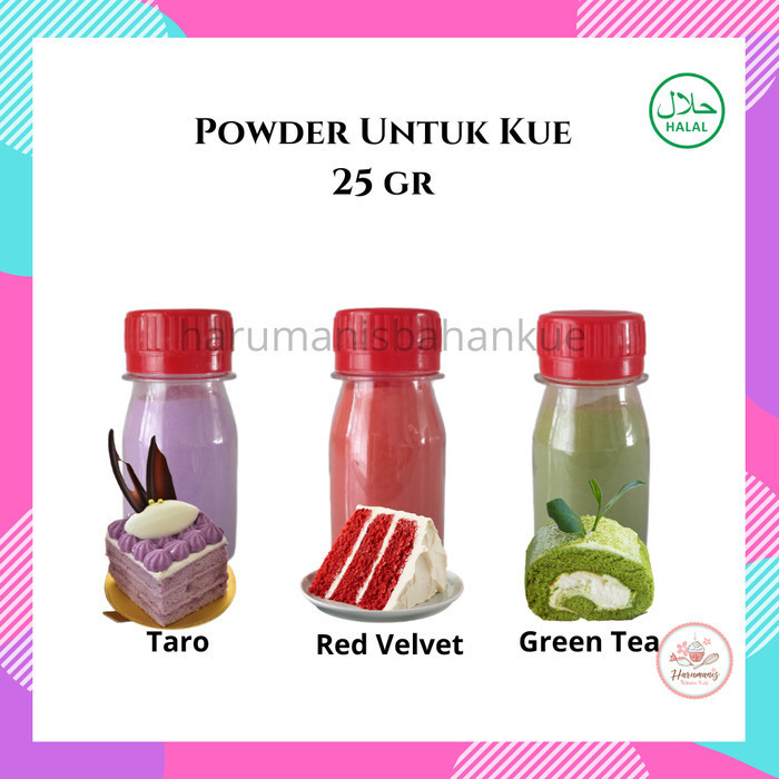 

cusss order] Pure Powder Untuk Kue 25gr HALAL