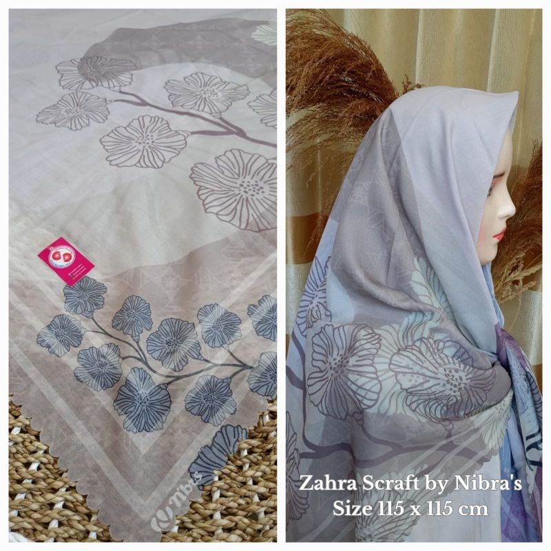 Hijab Segiempat ZAHRA scarf by nibras