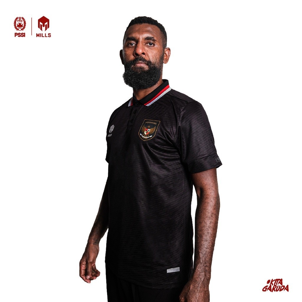 [BEST SELLER] NEW PRODUCT MILLS Timnas Indonesia Jersey Third Player Issue 1125INA Black