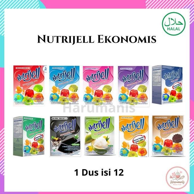 

paling diminati] Nutrijell Jelly Powder Ekonomis 1 Box Dus 12 Pcs