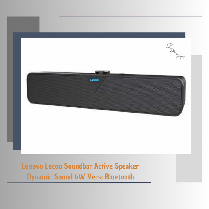Soundbar Speaker Lenovo Home Theater Dynamic Sound 6W Versi Bluetooth
