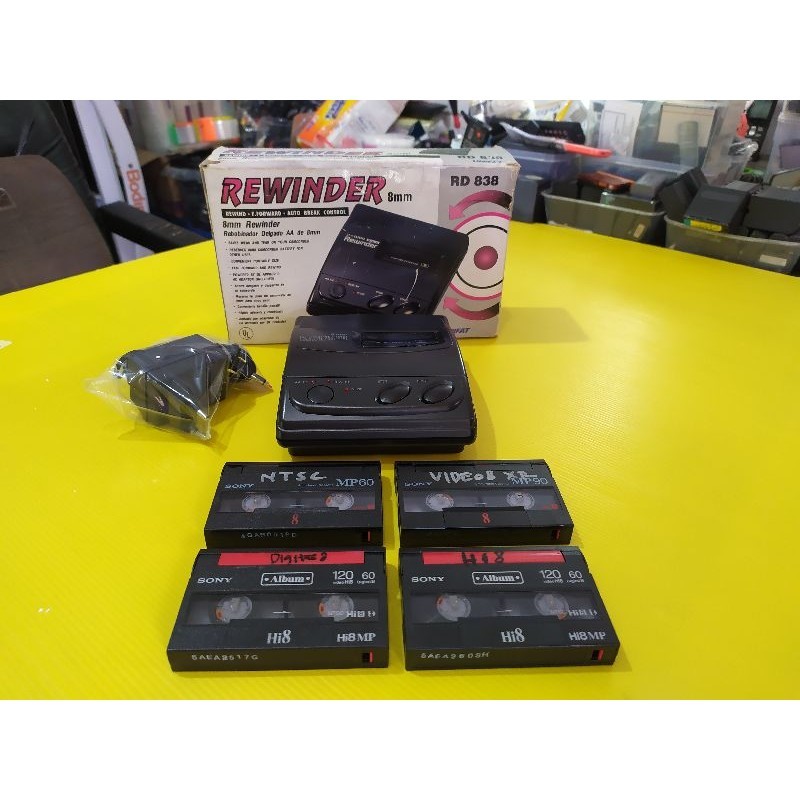 REWINDER PITA2 KASET VIDEO8 HI8 DIGITAL8 UNIFAT MENGHILANGKAN LENGKET