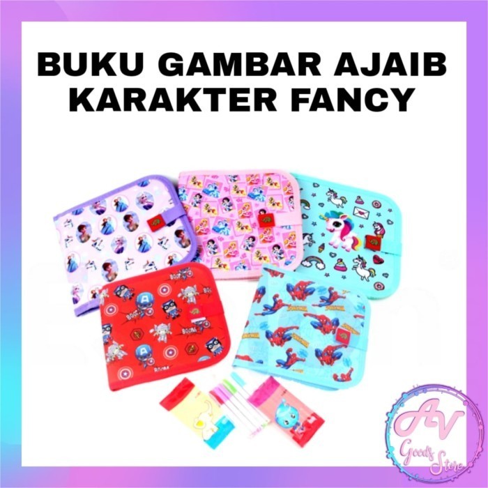 

Buku Gambar Ajaib / Buku Gambar Bisa Dihapus / Erasable Drawing Book