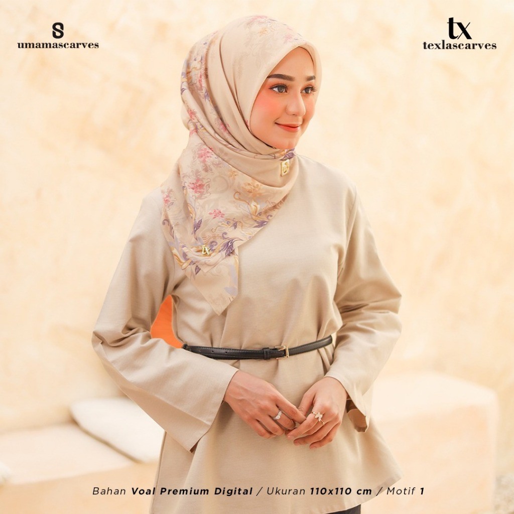 [SVT COLLECTIONS] BOX TexlaScarves By Umama Scarf Free Signature Brooch