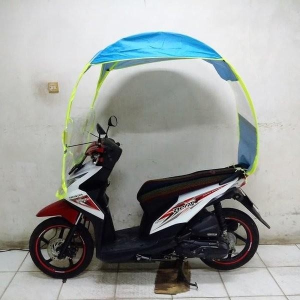 Canopy Motor TERTUTUP Canopy Sun Visor Tenda Motor Payung Sepeda Moto Import Premium