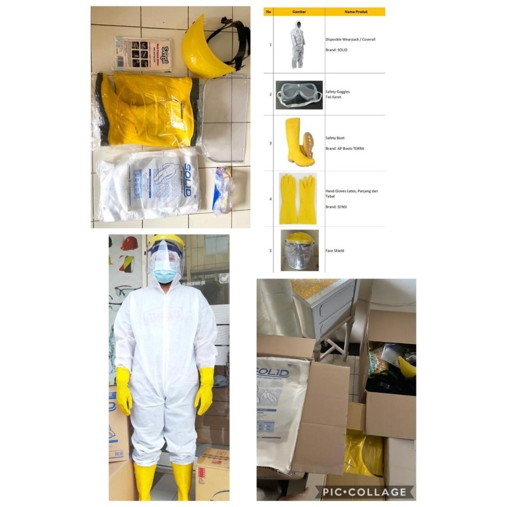 BAJU APD SET PAKAIN APD SET BAJU APD MEDIS ANTI VIRUS CORONA