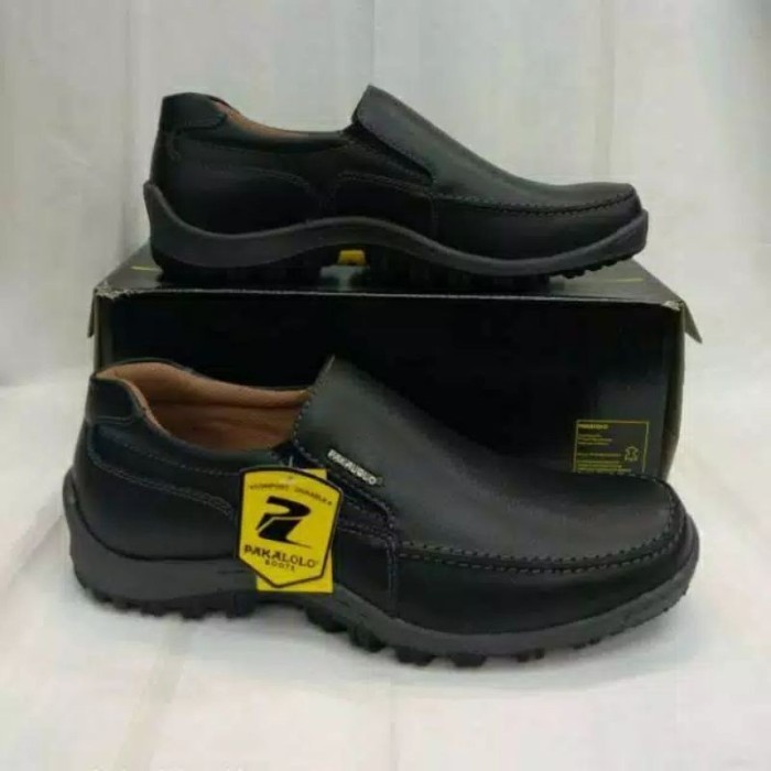 Sepatu Kulit Pakalolo N8815 Hitam Sepatu Pantofel Pria 39-44