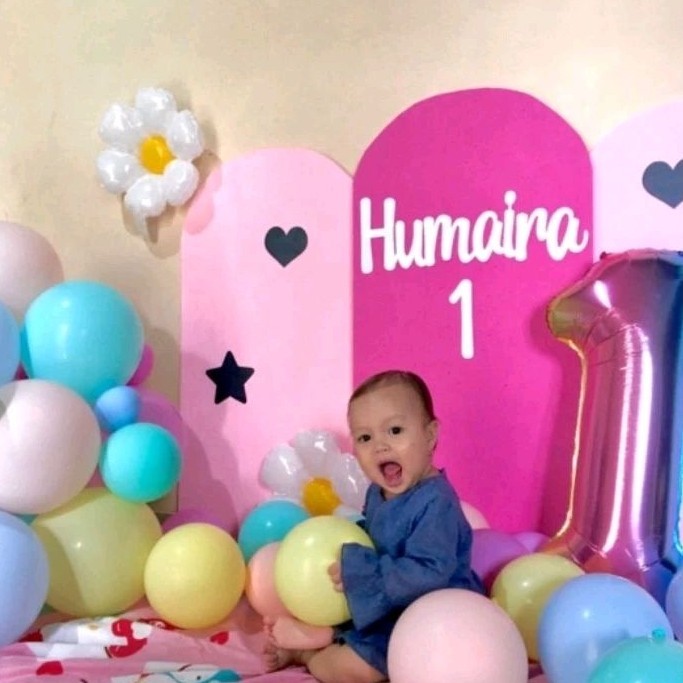 Rumaakuu Hiasan Dinding Tulisan Nama Dekorasi Kertas Jasmine