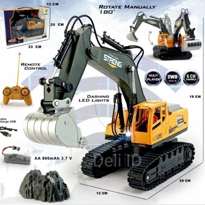 MAINAN RC MOBIL REMOTE KONTROL KERUK BEKO EXCAVATOR EKSAFATOR