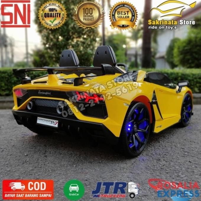 Terjangkau Mobil Aki Mainan Anak Lamborghini Aventador Lisensi Resmi - Tariagathastuffs