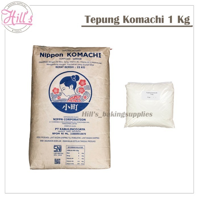 

Tepung Terigu Komachi 1 Kg / Protein Tinggi Nippon Komachi Jepang 1Kg 057