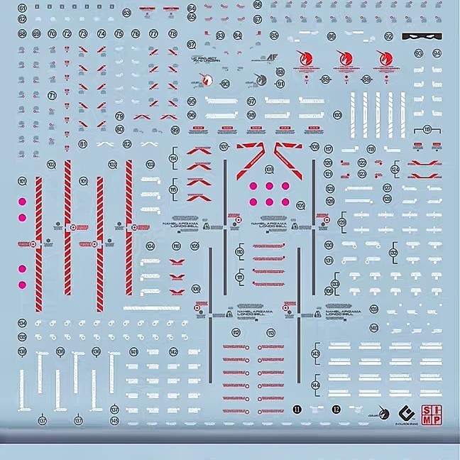 PROMO RG FULL ARMOR UNICORN WATER DECAL EVO SIMP DECAL TERLARIS