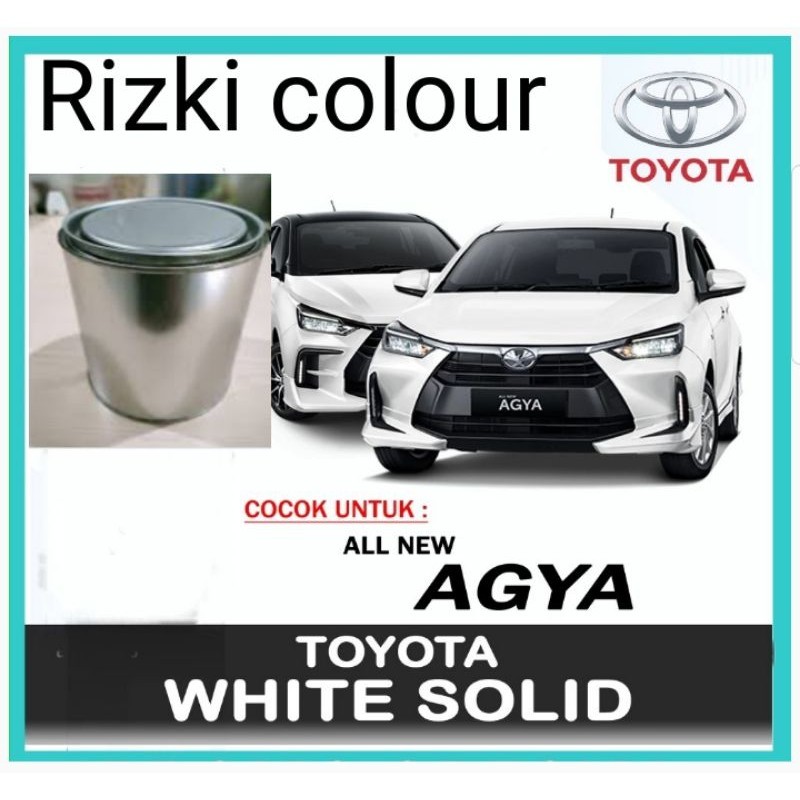 Cat Toyota Agya Cat Putih Solid Cat Toyota Agya PU 1kg