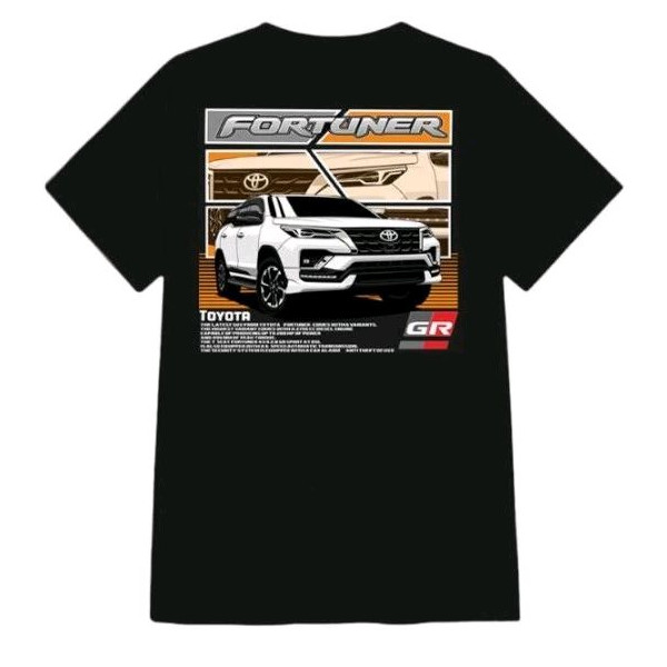 Kaos Toyota Fortuner - Baju Toyota Fortuner - T-shirt Toyota Fortuner