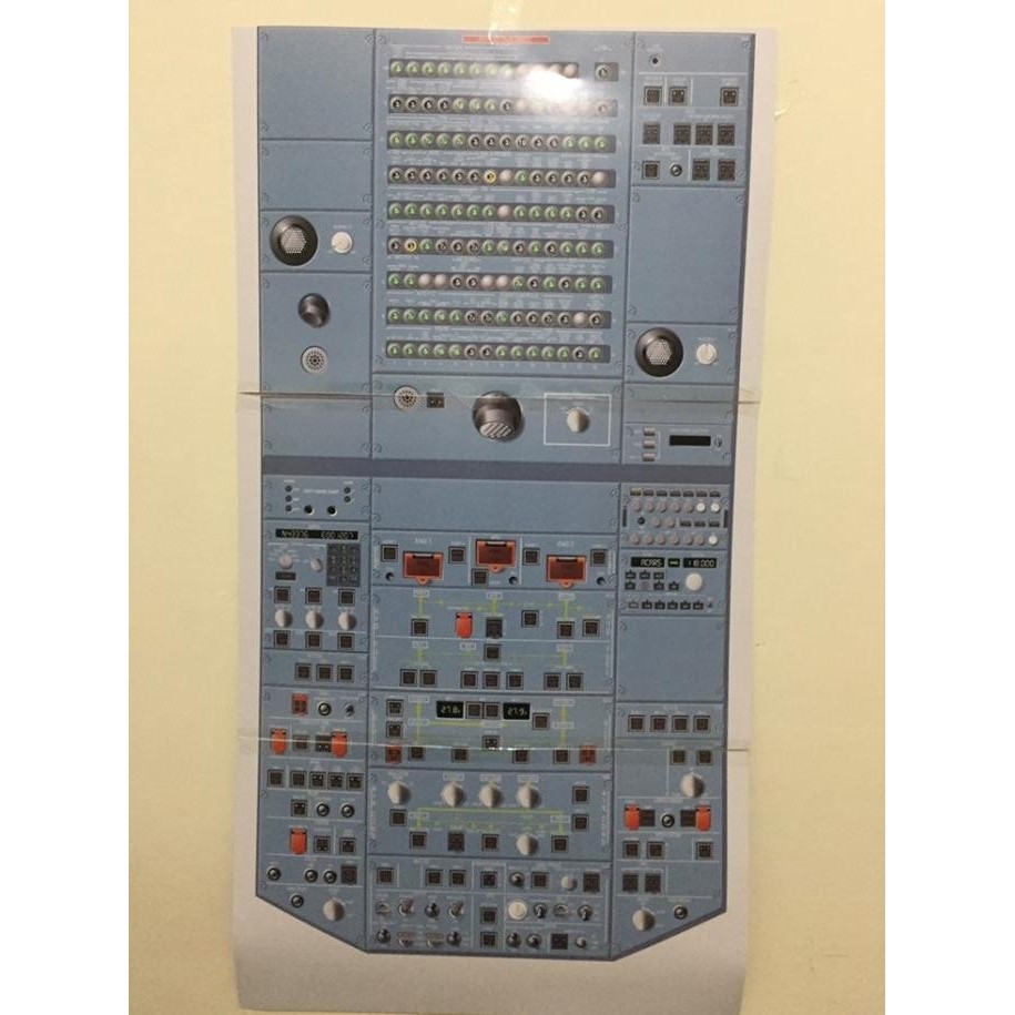 HOT SALE POSTER COCKPIT AIRBUS A320-200 / LAYOUT COCKPPOT AIRBUS A320 TERBARU TERLARIS