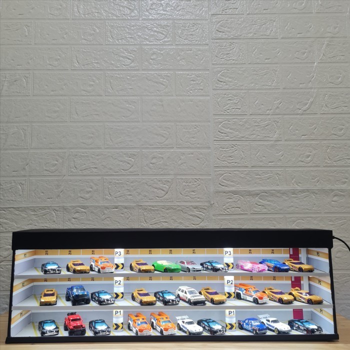 MUST HAVE DIORAMA PARKIRAN MOBIL HOT WHEELS /DIECAST /RAK HOTWHEELS /BOX DISPLAY TERMURAH