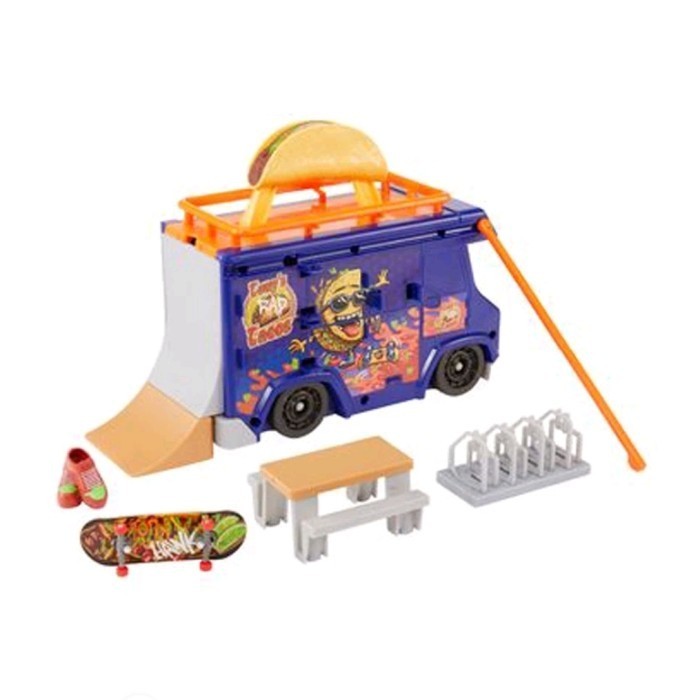 PROMO HOT WHEELS PLAYSET SKATE TACO TRUCK PLAY CASE ORIGINAL NEW ARRIVAL TERLARIS