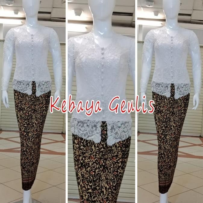 Terbaru Set Kebaya Natural Kebaya Pesta Kebaya Modern Kerah Sunda Termurah Limited Edition