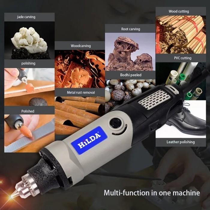 MESIN BOR LISTRIK PAHAT TATAH KAYU POLISHING EGRAVER GRINDER 400W