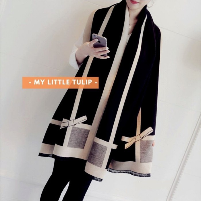 Syal Tebal Wanita / Scarf Winter C / Syal Wool Musim Dingin