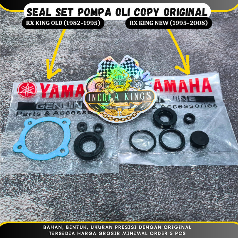Oil Sil Seal SET Pompa Oli Motor YAMAHA RX KING RXK RXS Tua Muda Tahun 1982-2009 COPY ORIGINAL 93104
