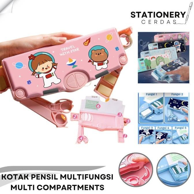 

Kotak Pensil Multifungsi Tempat Alat Tulis Pencil Case Motif Kartun Berkualitas