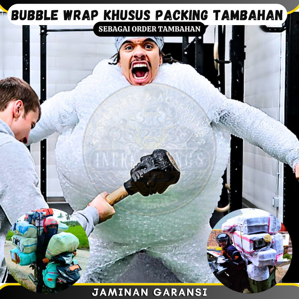 

Tambahan Packingan Plastik bubble wrap EXTRA SAFETY