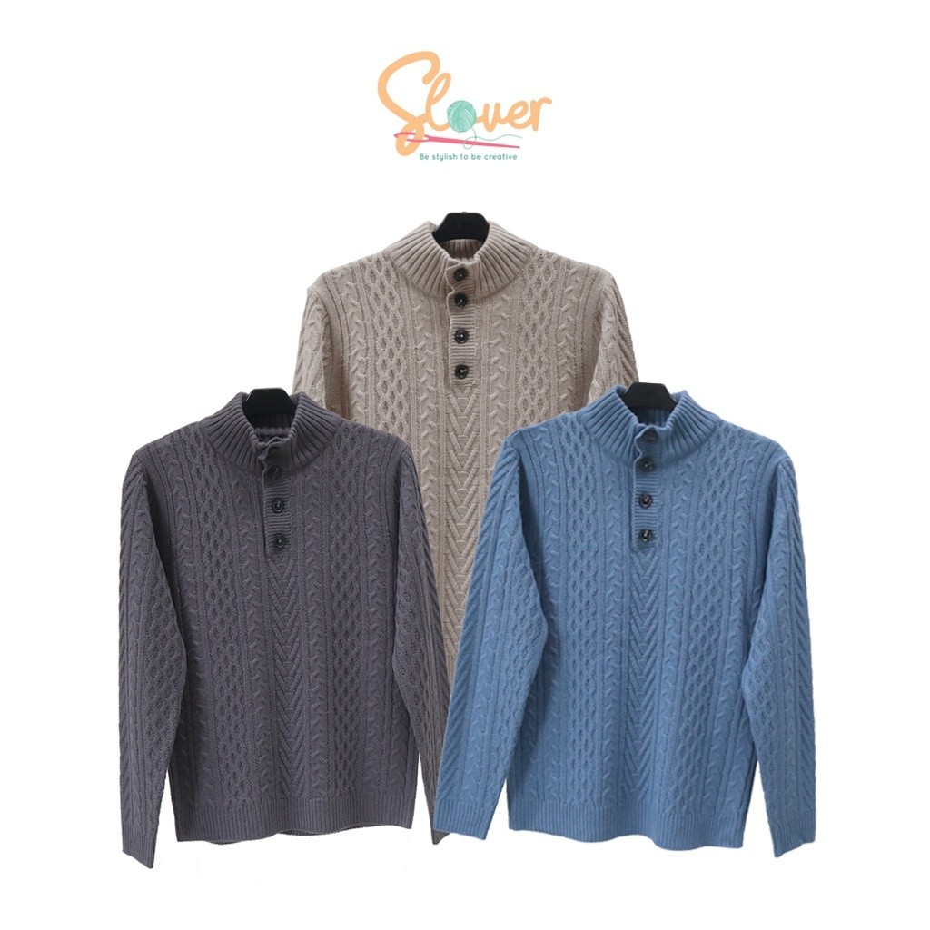 [HEAT IT UP] THE NEWEST Slover - Hankuk Sweater - Sweater Rajut Pria