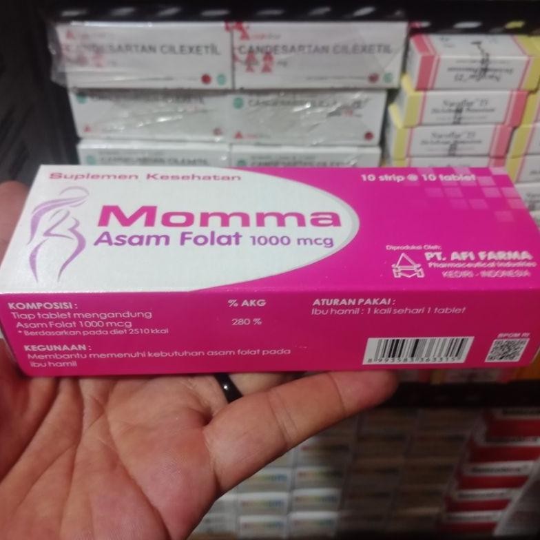 Momma Asam Folat 1000Mcg Suplemen Ibu Hamil 100Tablet