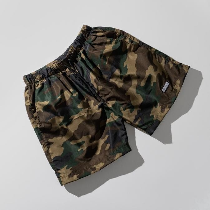 New - Boardshort Celana Pendek Pria Motif Army/Loreng - Army coklat, M 