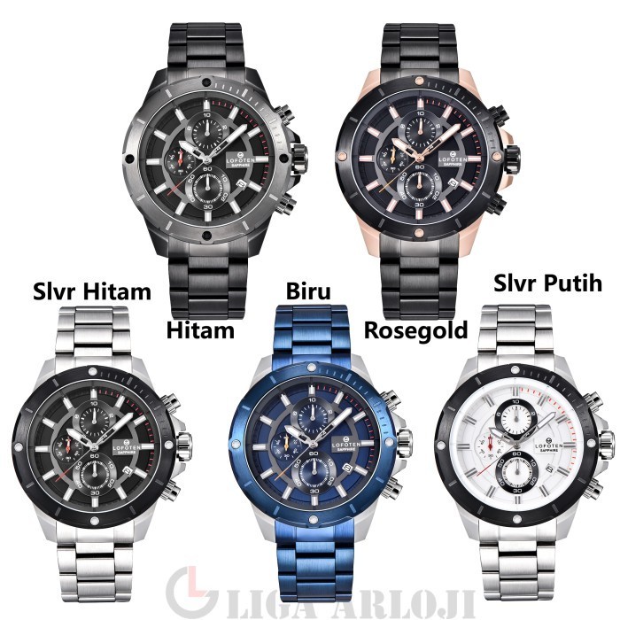 LOFOTEN Watch - Jam Tangan Pria - Sapphire - F-6509MC - Chronograph