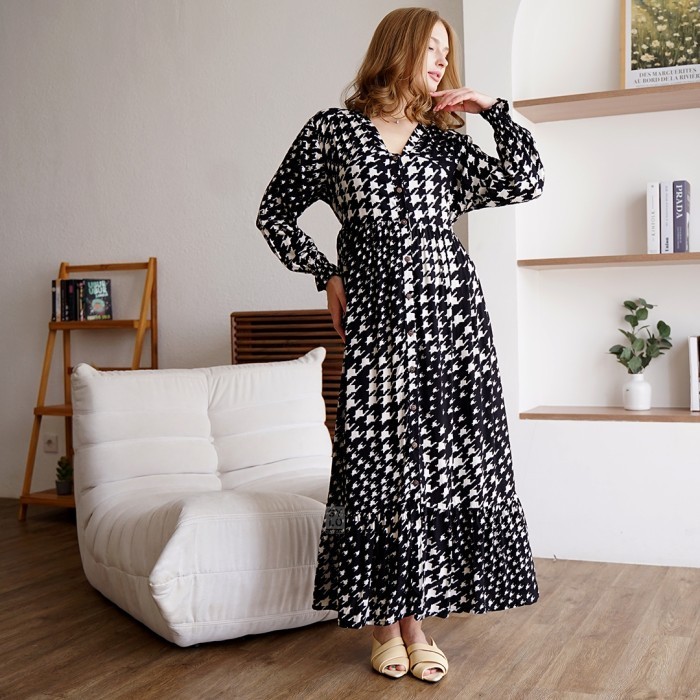 Gayalo - Daster Longdress Babydoll Gas Lengan Panjang Rayon Busui