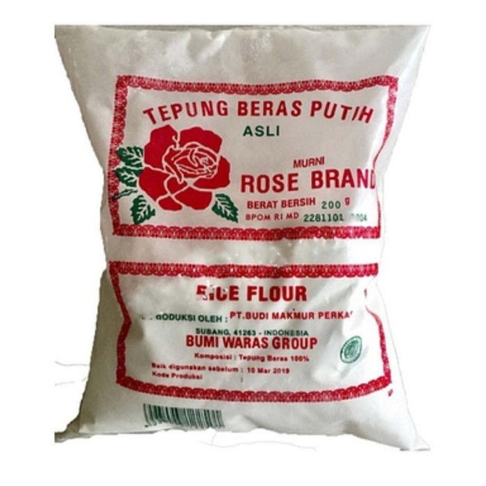 

Tepung Rose Brand 200Gr Halal Higienis Sehat Aman Bahan Baku Kue