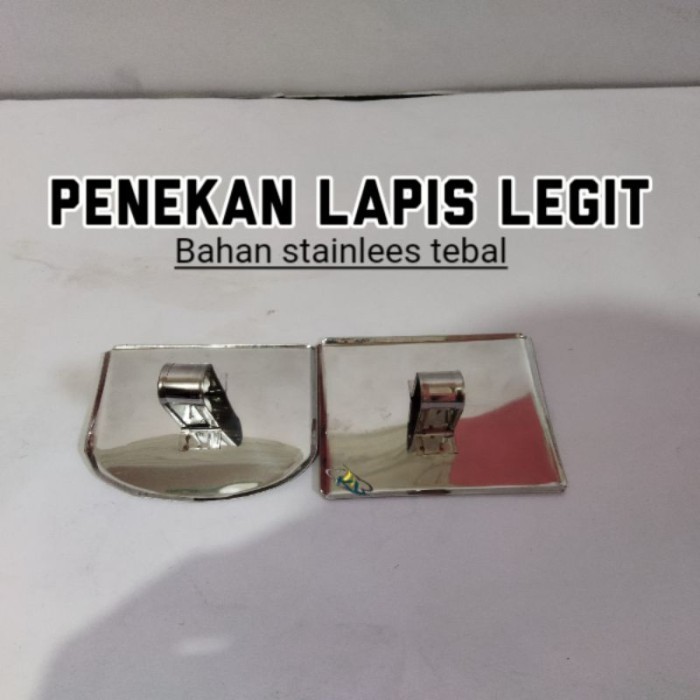 

Penekan Kue Lapis Legit Bahan Stainless / Alat Perata Kue Lapis Legit