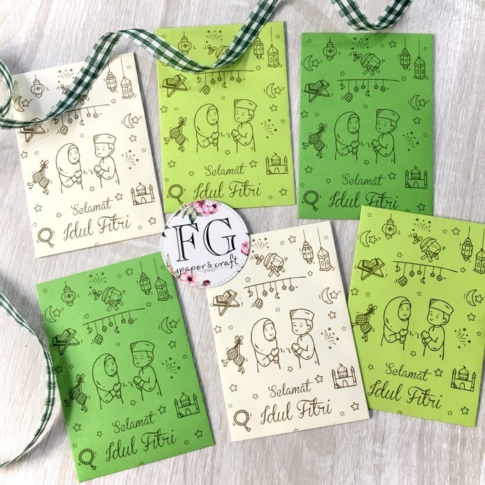 

Amplop Idul Fitri Lebaran Mix Colour 6Pcs , 8X12Cm By Fgpaper