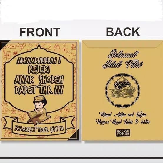 

1 Pax Amplop Lebaran Kocak 1 Pack Isi 10 Pcs