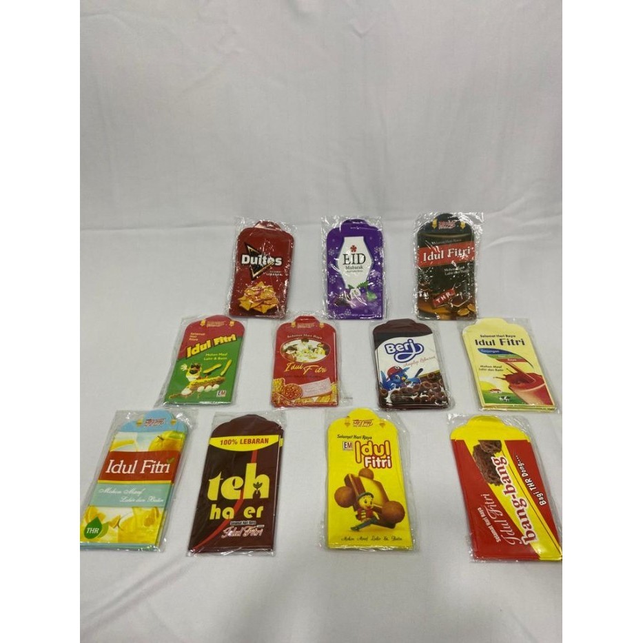 

Amplop Lebaran Motif Snack 1 Set Isi 10 Pcs Mix Variant