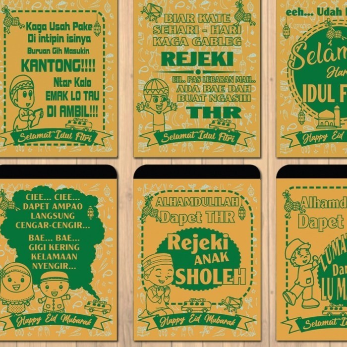 

Amplop Lebaran Unik Lucu