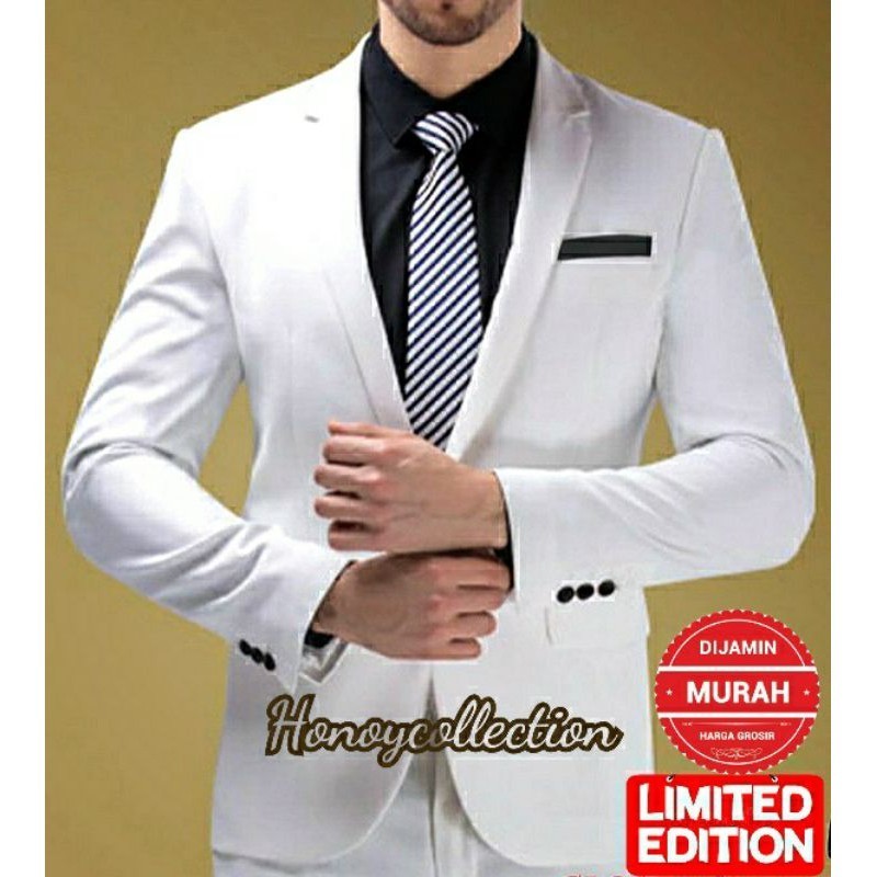 [MADE BY QUALITY] JAS PRIA PUTIH JAS PUTIH PRIA BLAZER PRIA PUTIH JAS FORMAL PRIA BLAZER PRIA BLAZER