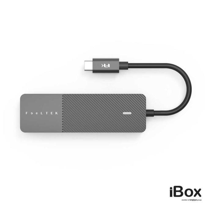 Feeltek Portable 5 In 1 Usb-C Hub - Gray Borjaqueen
